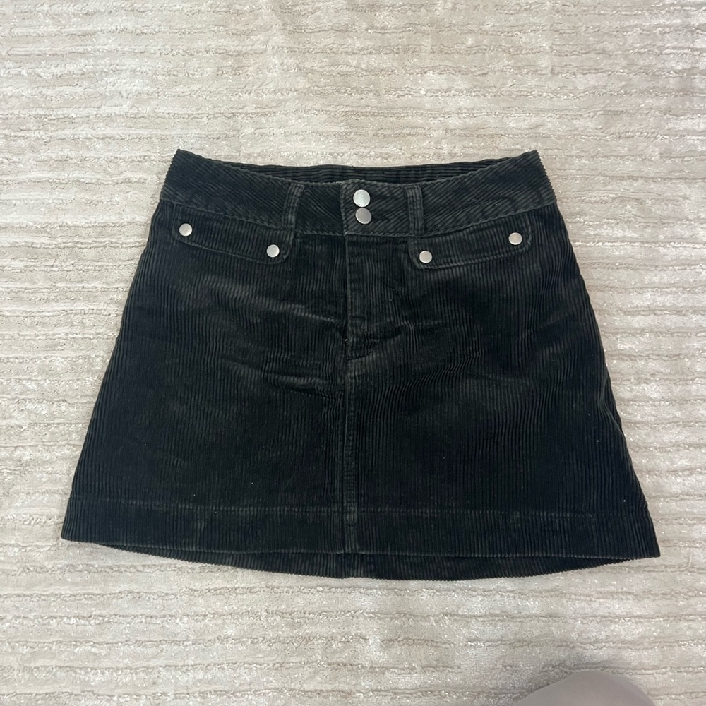 Abercrombie, black corduroy skirt